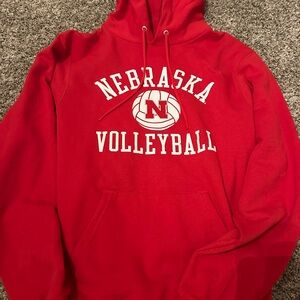 LIKE NEW Champion Red Nebraska Volleyball Hoodie purchased year ago at Scheels